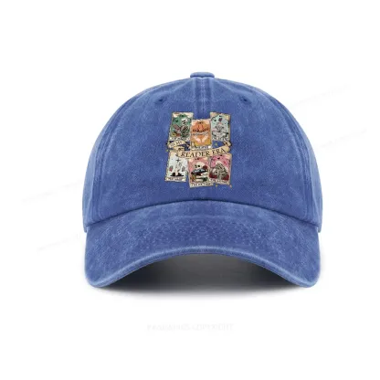 Pagewing Book Lover Gift, Bookish Gift Washed Cap