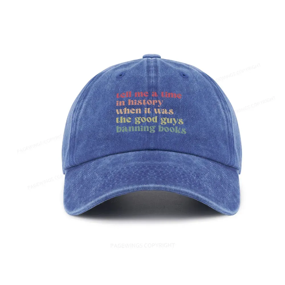 Pagewings Tell Me a Time in History Washed Cap