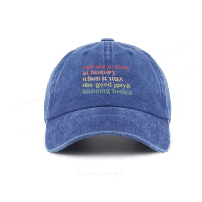 Pagewings Tell Me a Time in History Washed Cap