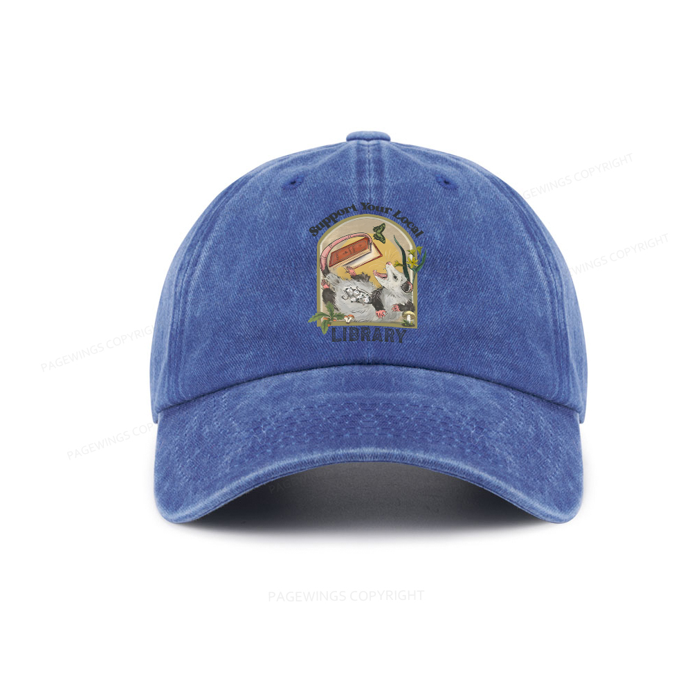 Pagewings Library Readers Make Leaders Jersey Short Sleeve Tee Washed Cap