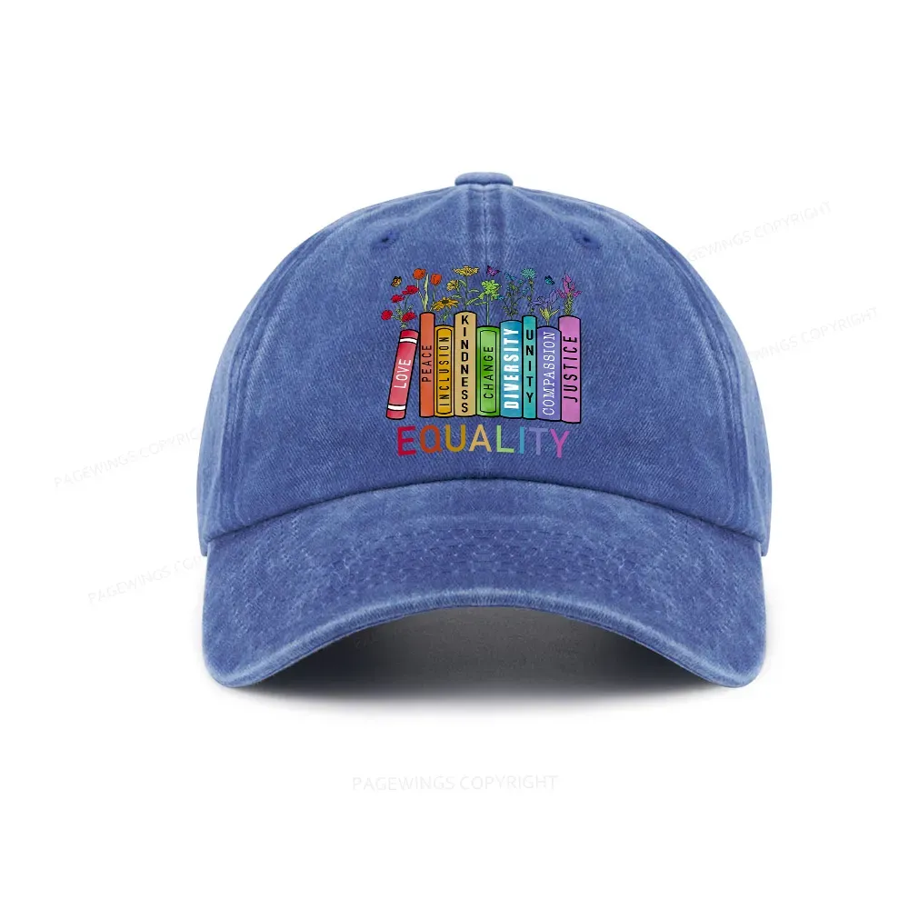 Pagewings Equal Rights Washed Cap