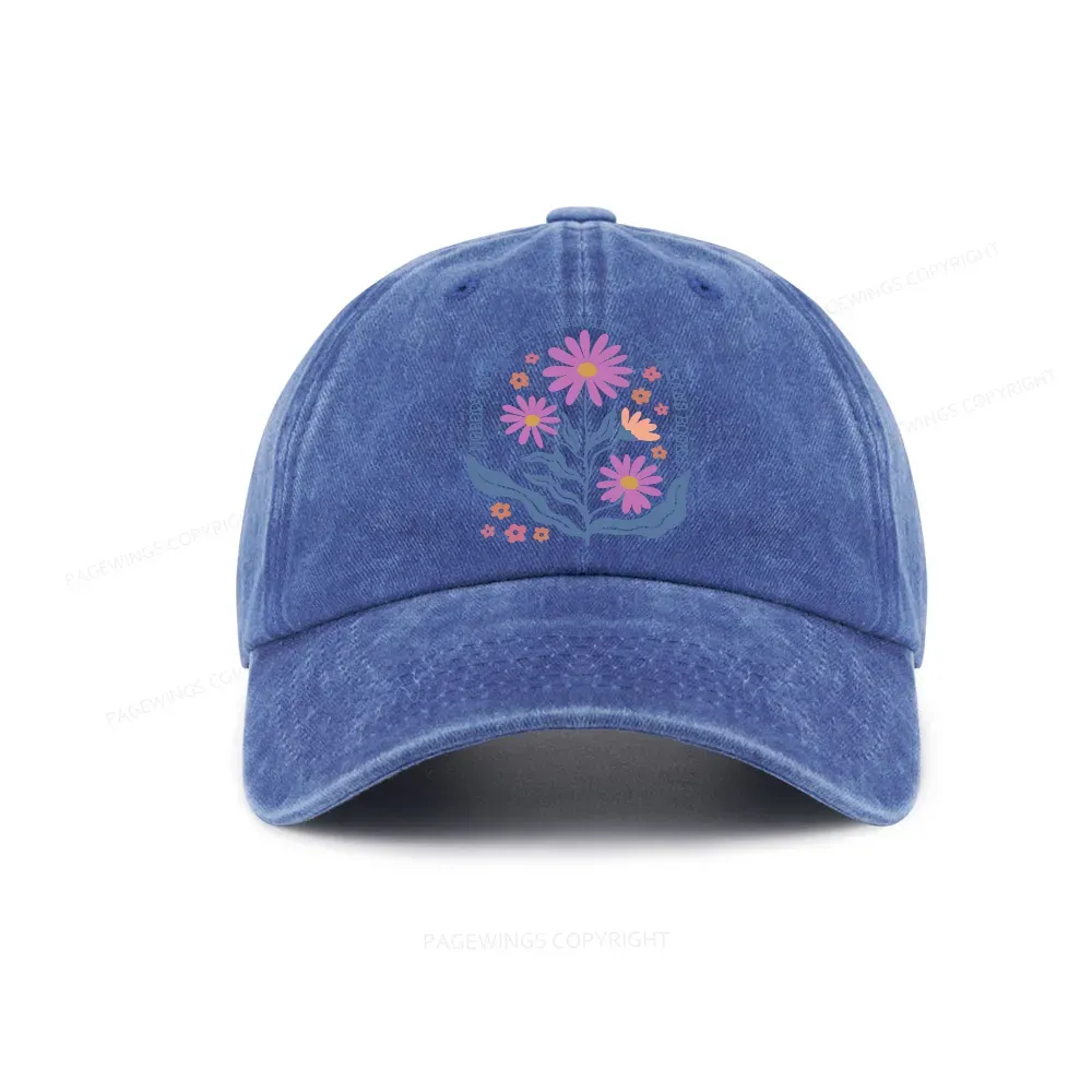 Pagewings Read Banned Books, Social Justice Gift Washed Cap