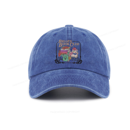 Pagewings Belle's Book Club Washed Cap
