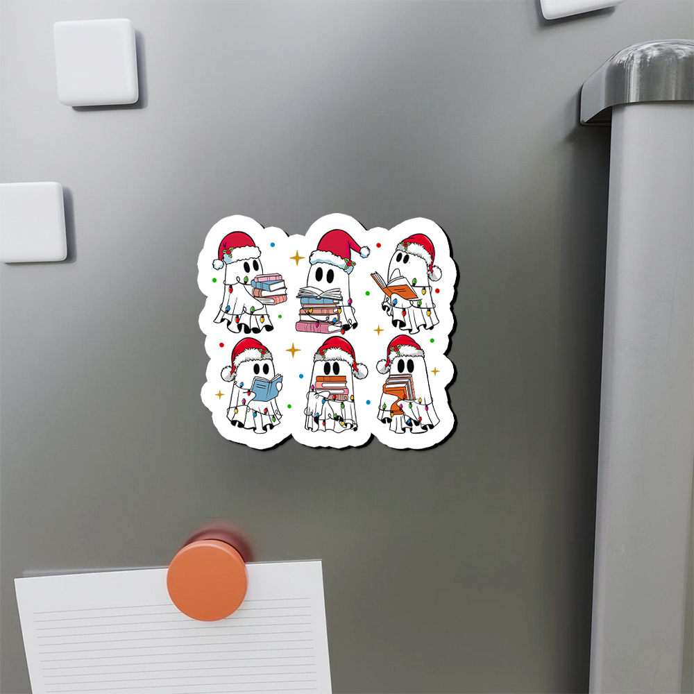 Pagewings Christmas Book Ghost Fridge Magnet