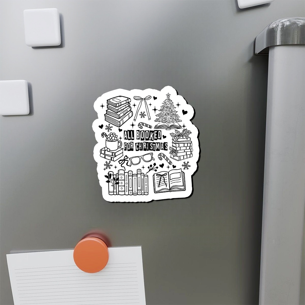 Pagewings All Booked For Christmas Fridge Magnet