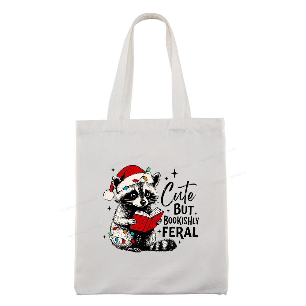 Pagewings Cute But Feral Tote Bag