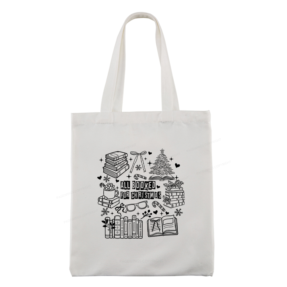 Pagewings All Booked For Christmas Tote Bag