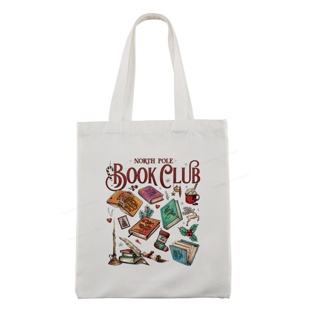 Pagewings SJM Book Club Christmas Tote Bag