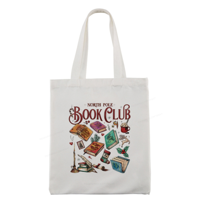 Pagewings SJM Book Club Christmas Tote Bag