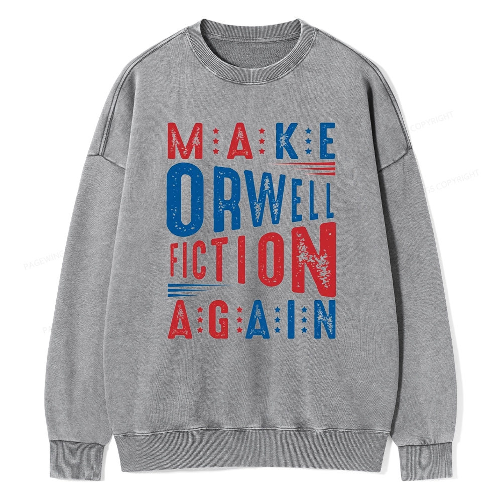 Pagewings 1984 Book Unisex Washed Sweatshirt
