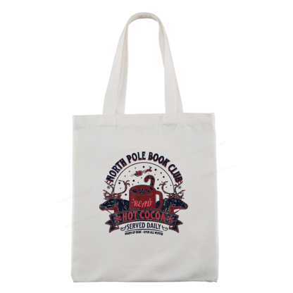 Pagewings North Pole Book Club Tote Bag