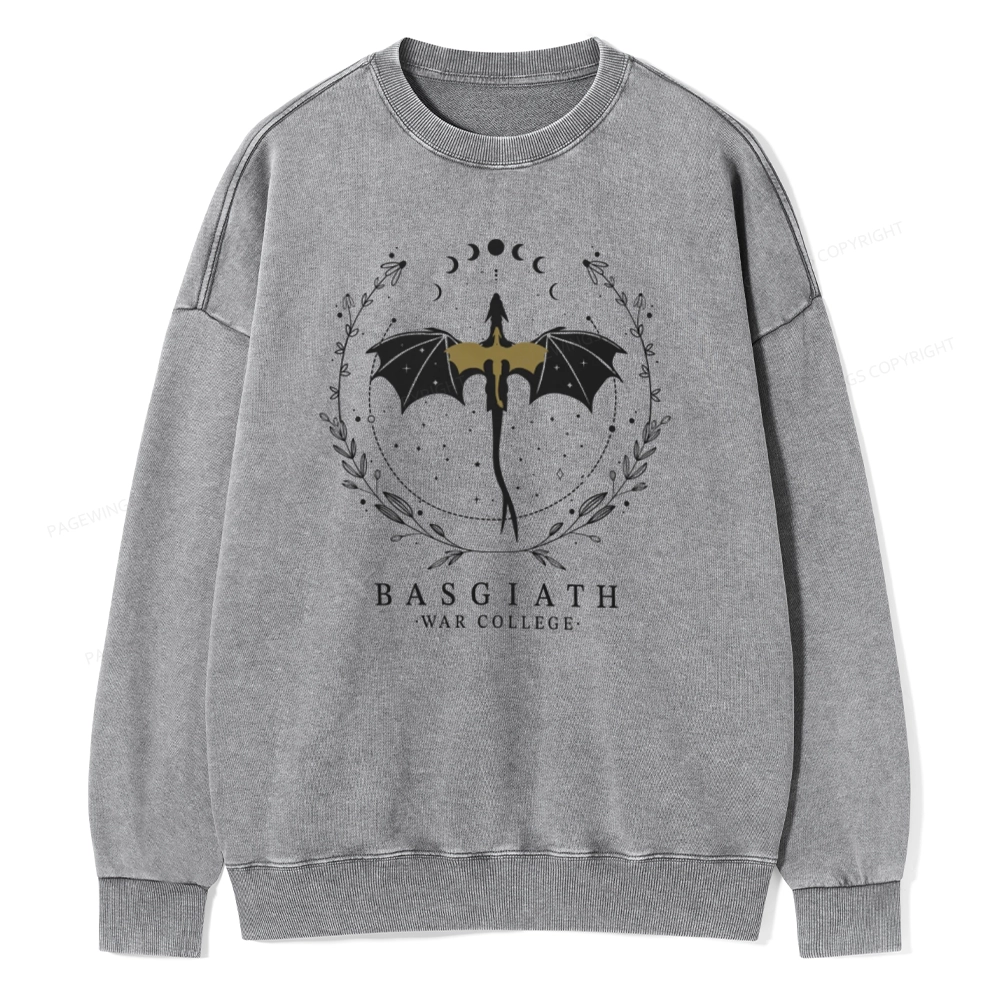 Pagewings Basgiath War College Unisex Washed Sweatshirt