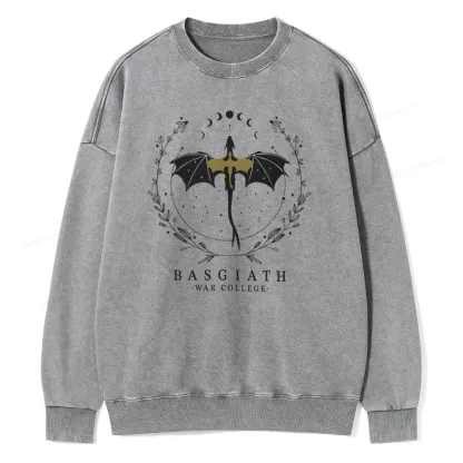 Pagewings Basgiath War College Unisex Washed Sweatshirt