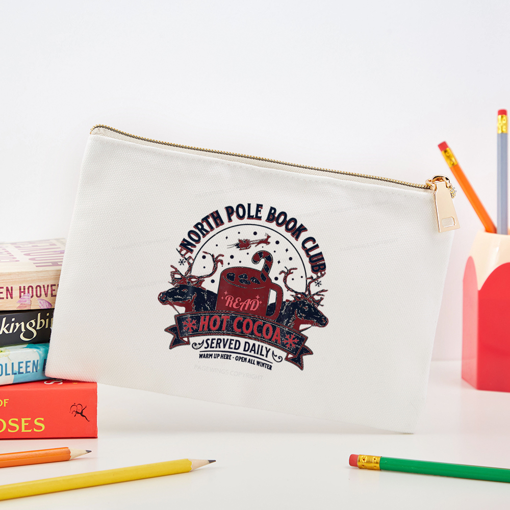 Pagewings North Pole Book Club Pouch
