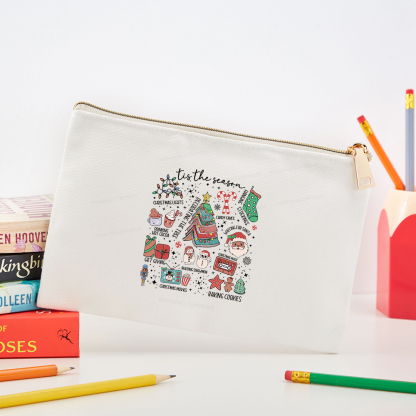 Pagewings Book Lover Retro Christmas Pouch