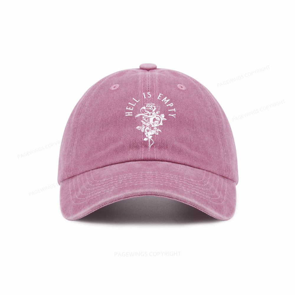 Pagewings Hell Is Empty And All The Devils Are Here Washed Cap