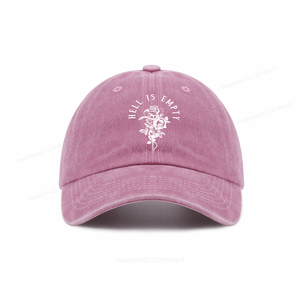 Pagewings Hell Is Empty And All The Devils Are Here Washed Cap