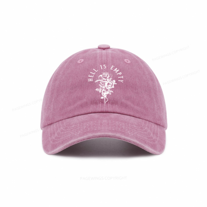 Pagewings Hell Is Empty And All The Devils Are Here Washed Cap