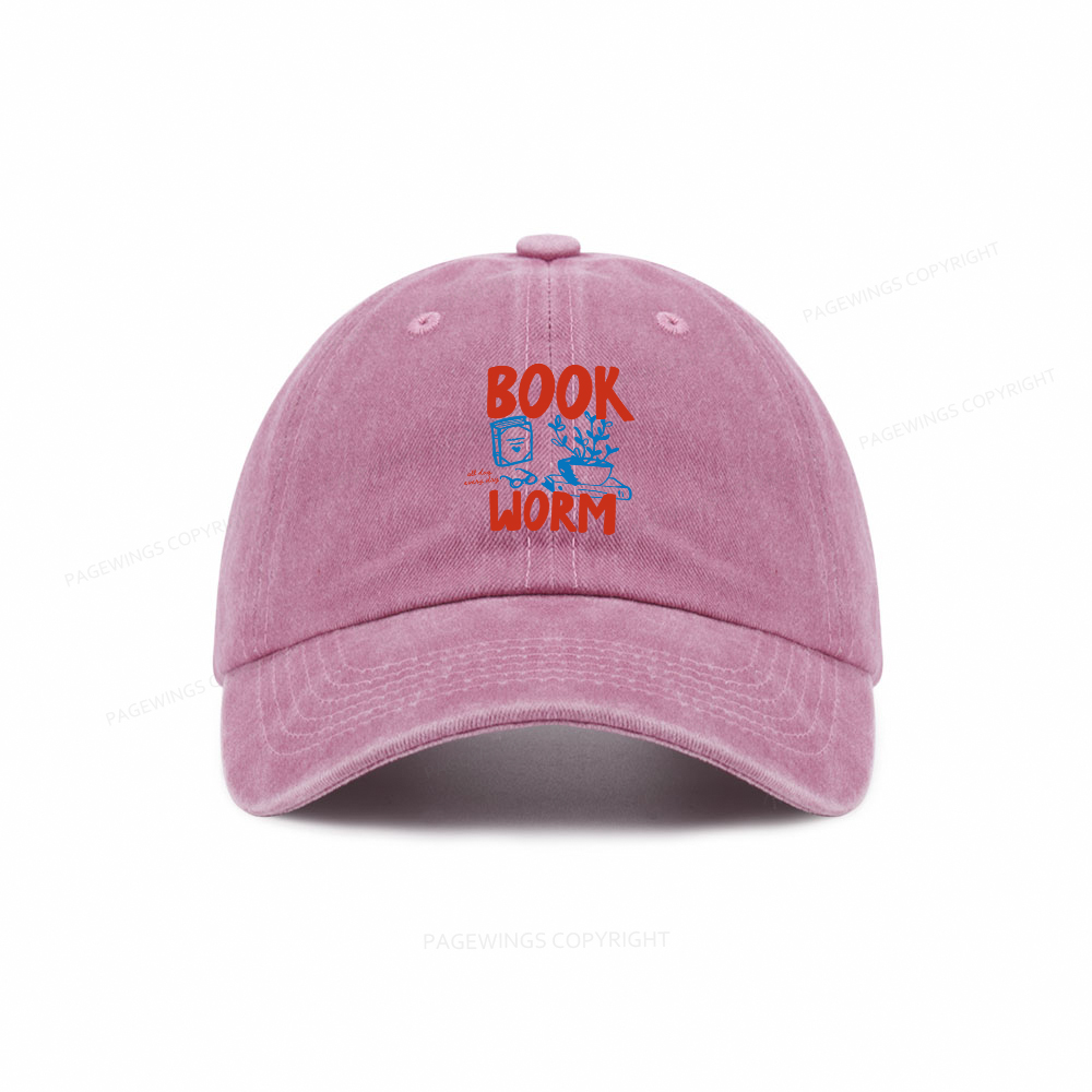 Pagewings Bookworm Washed Cap