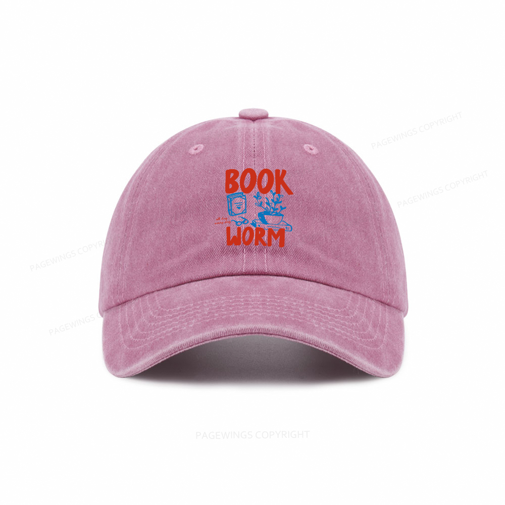 Pagewings Bookworm Washed Cap