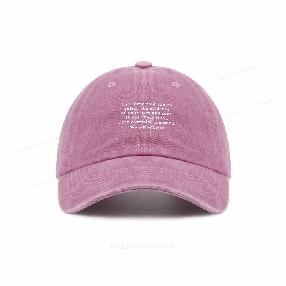 Pagewings It Was Their Final Most Essential Command Washed Cap