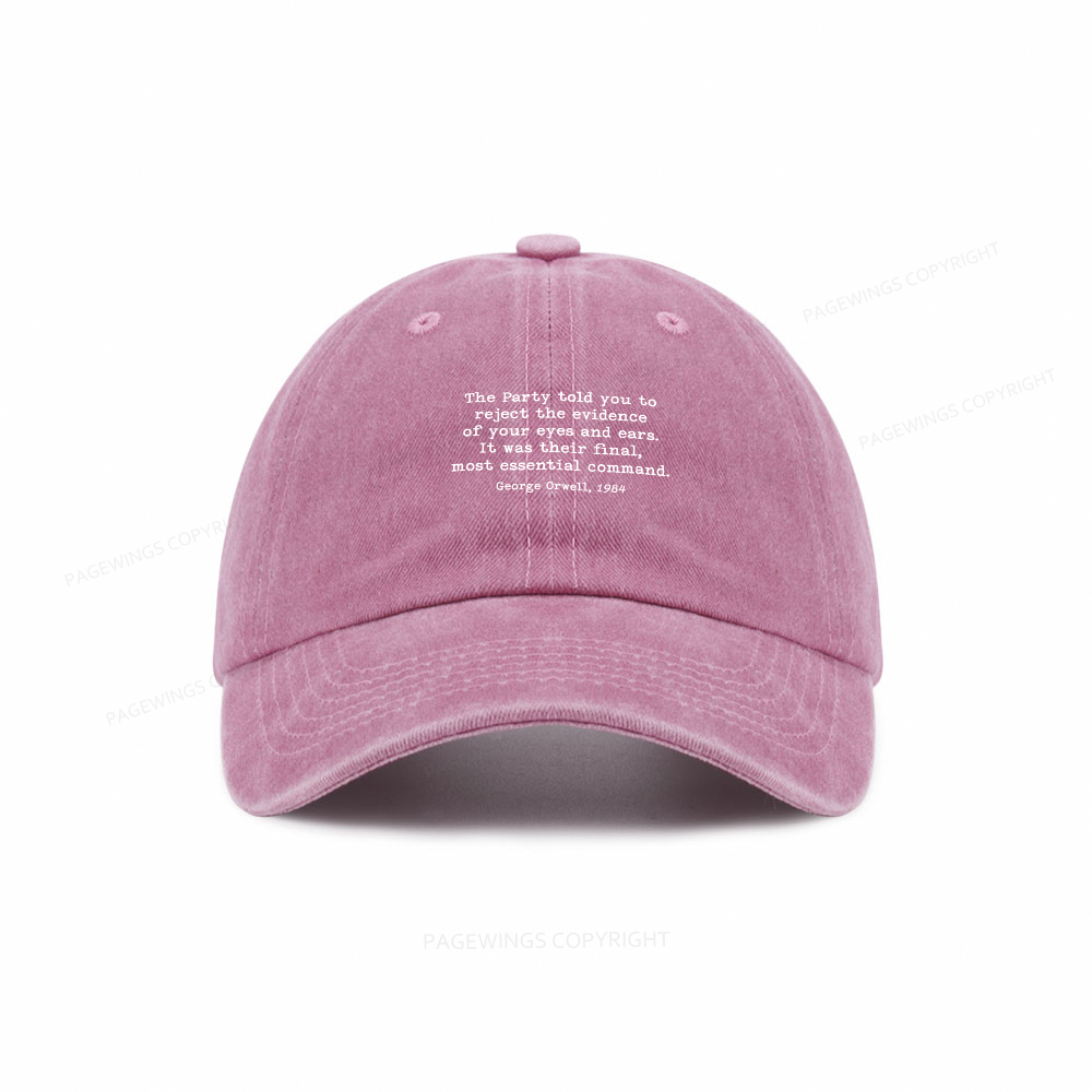 Pagewings It Was Their Final Most Essential Command Washed Cap