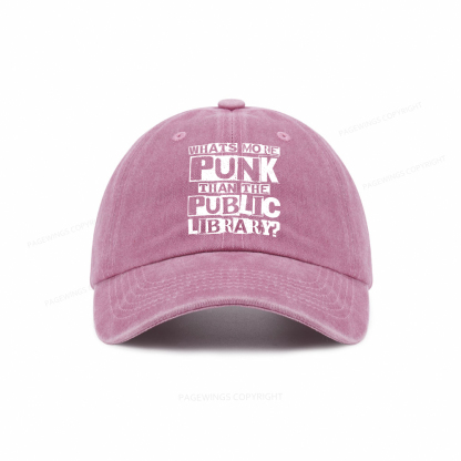 Pagewings What‘s More Punk Than the Public Library Washed Cap