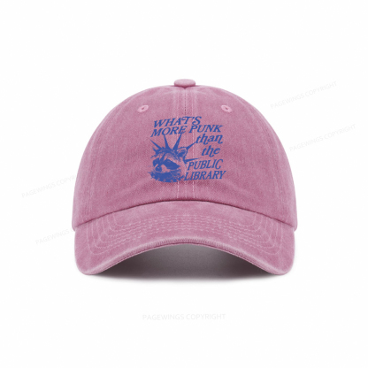 Pagewings What’s More Punk Than The Public Library Washed Cap