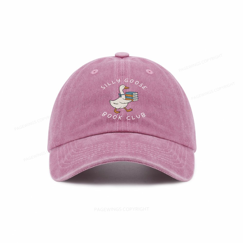 Pagewings Silly Goose Book Club Washed Cap