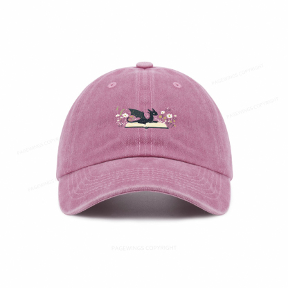 Pagewings Dragon Book Washed Cap