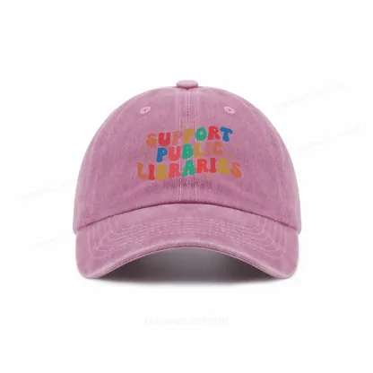 Pagewings Public Library Sweatshirt Washed Cap