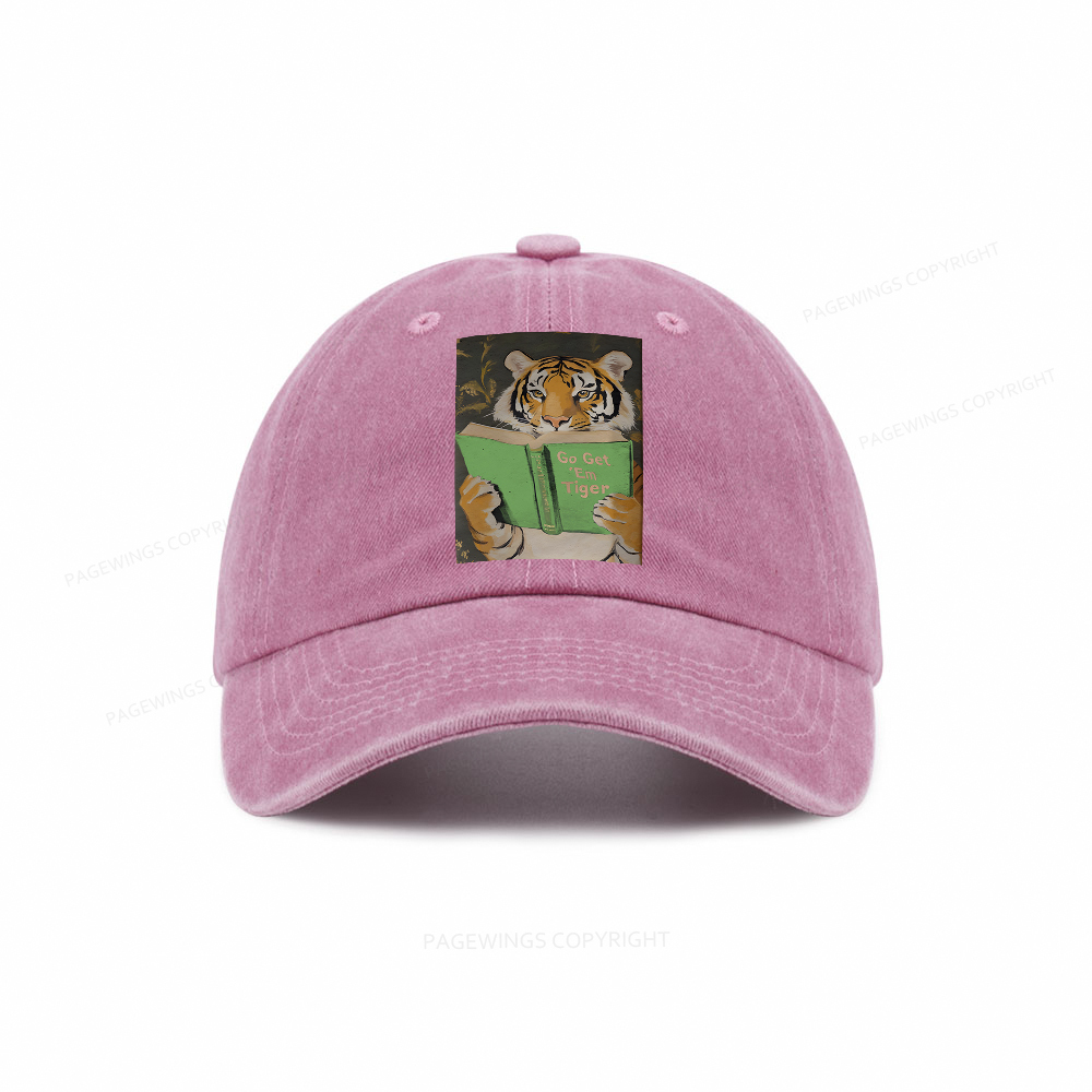 Pagewings Motivational Tiger Washed Cap