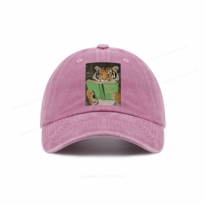 Pagewings Motivational Tiger Washed Cap