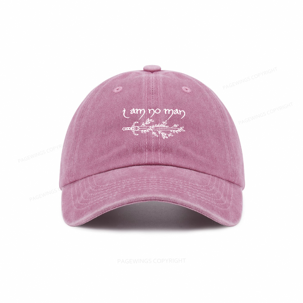 Pagewings I Am No Man Washed Cap