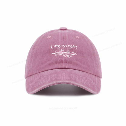Pagewings I Am No Man Washed Cap