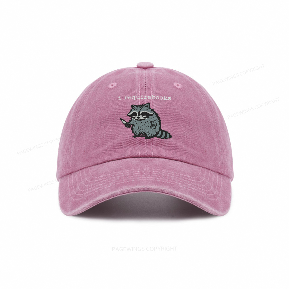Pagewings I Require Books Washed Cap