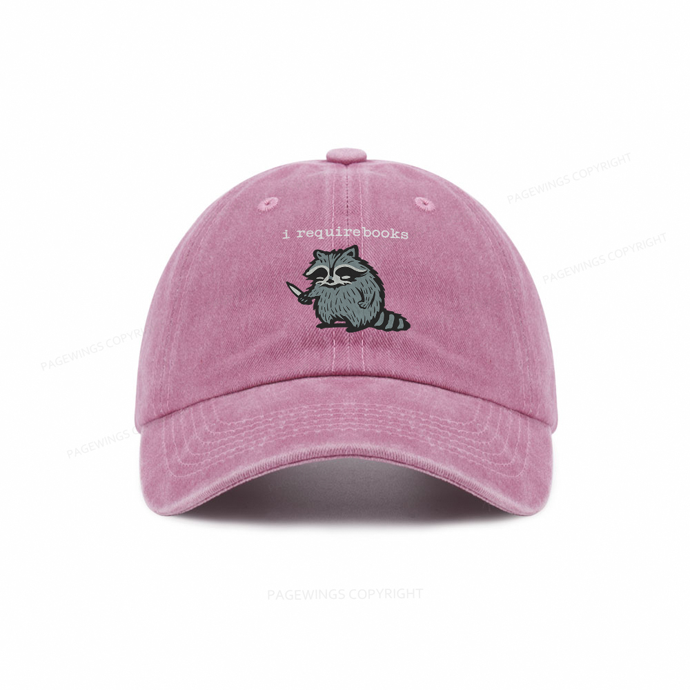 Pagewings I Require Books Washed Cap