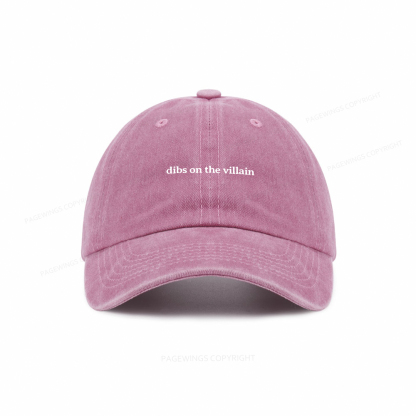 Pagewings Dibs On The Villain Washed Cap