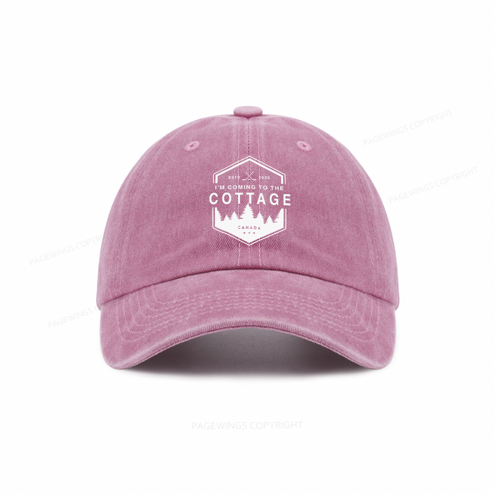 Pagewings Coming To The Cottage Washed Cap