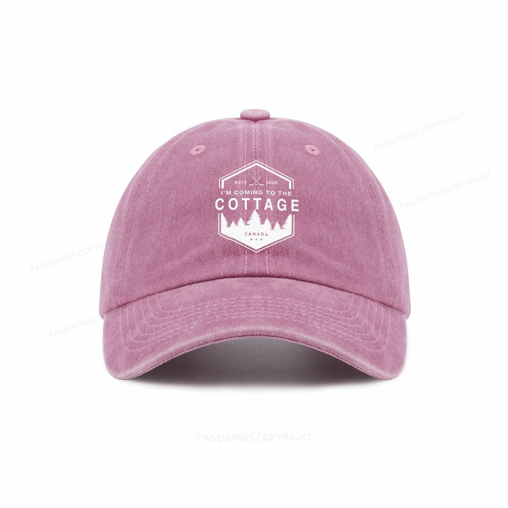 Pagewings Coming To The Cottage Washed Cap