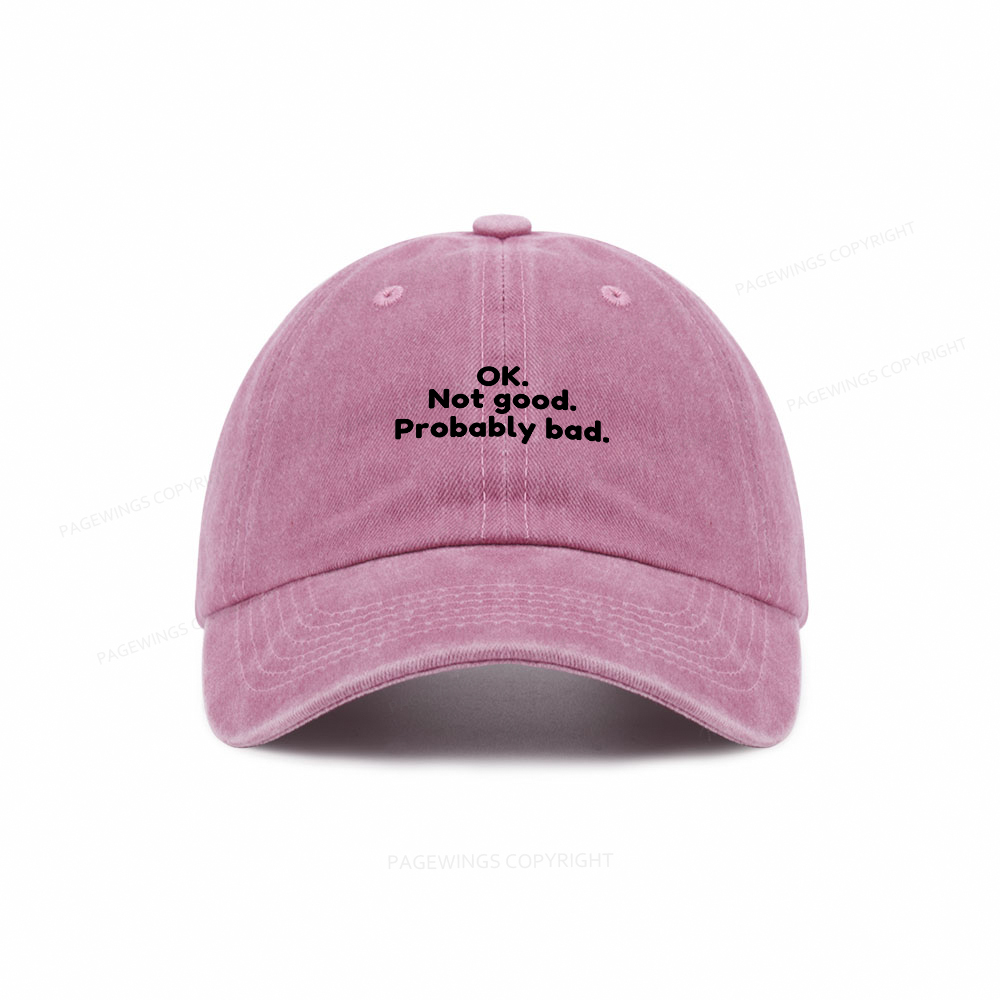 Pagewings Ok Not Good Probably Bad Washed Cap