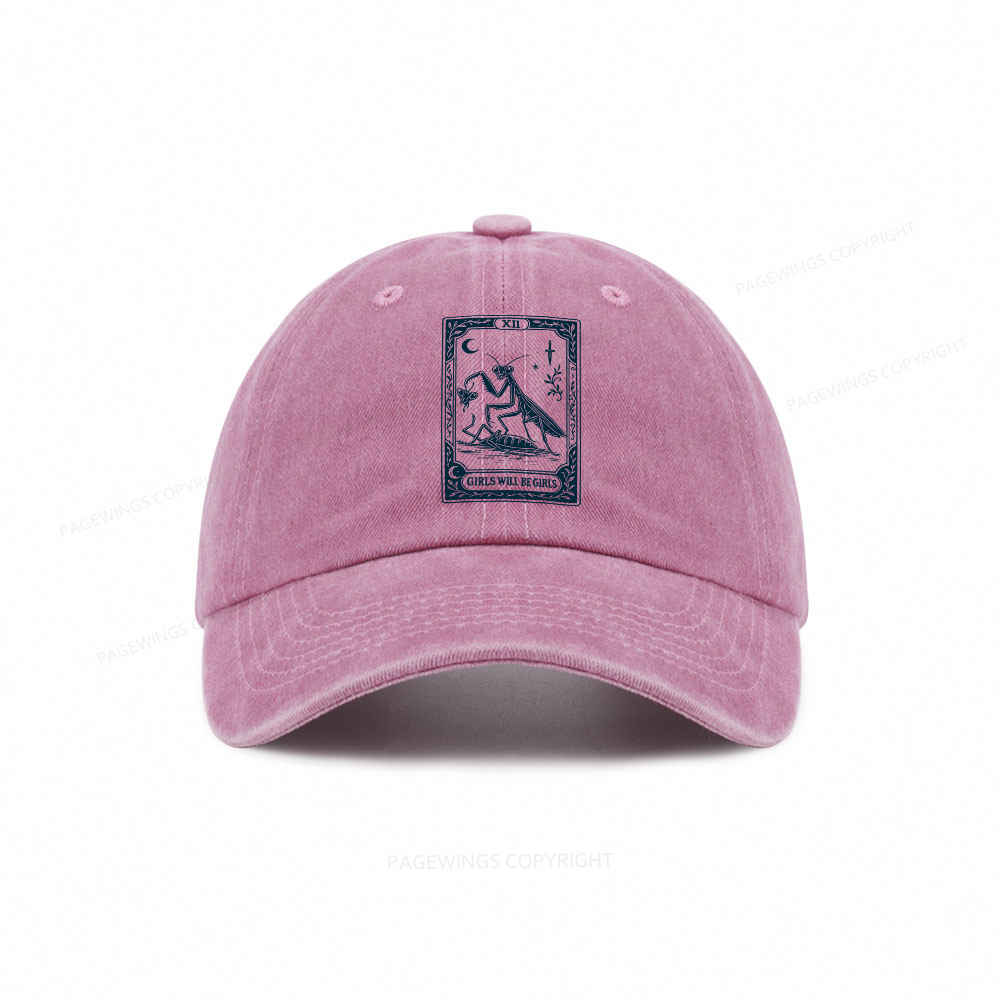 Pagewings  Girls Will Be Girls Washed Cap