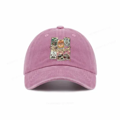 Pagewing Book Lover Gift, Bookish Gift Washed Cap