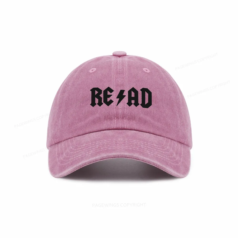 Pagewings Read Back In The Library "Rock And Roll" Washed Cap