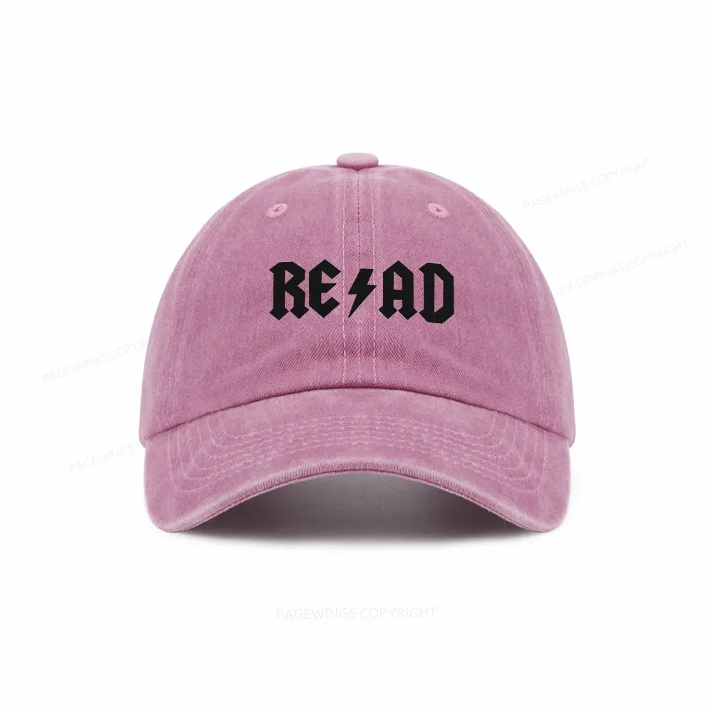 Pagewings Read Back In The Library "Rock And Roll" Washed Cap