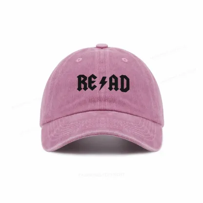 Pagewings Read Back In The Library "Rock And Roll" Washed Cap