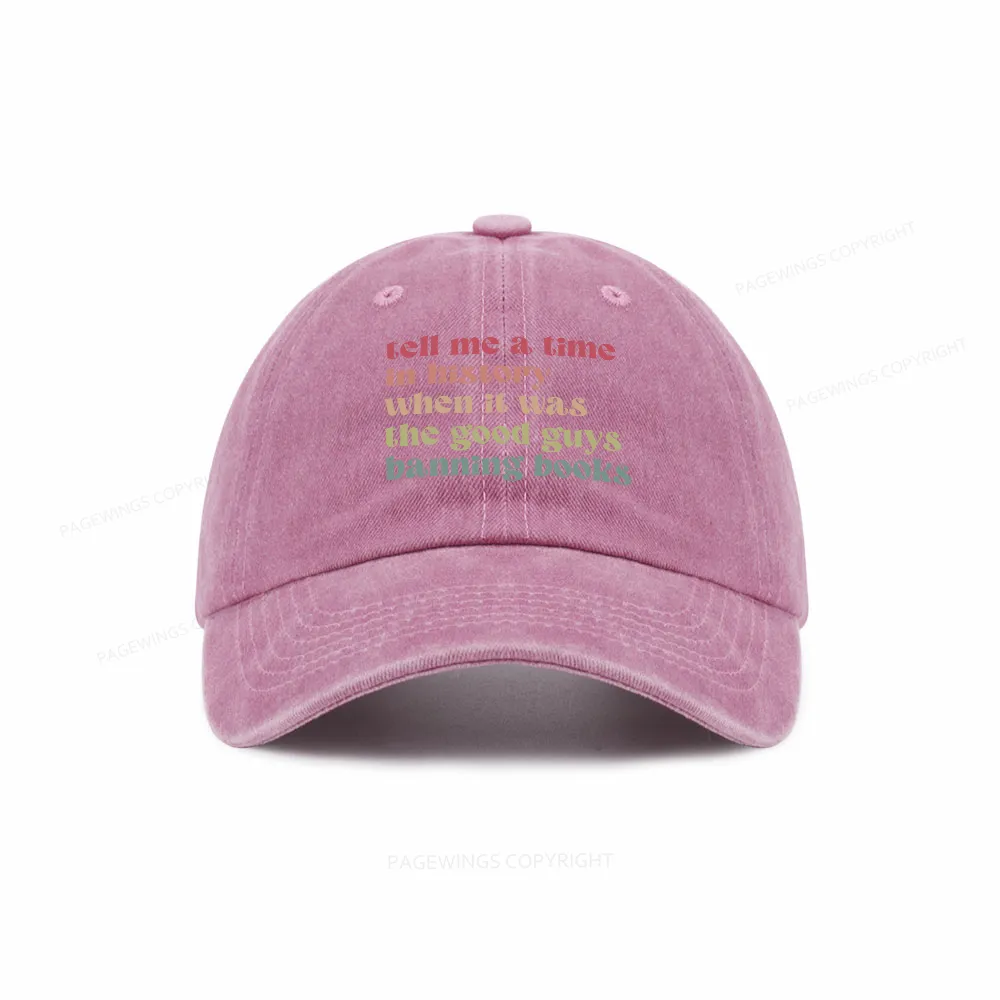 Pagewings Tell Me a Time in History Washed Cap