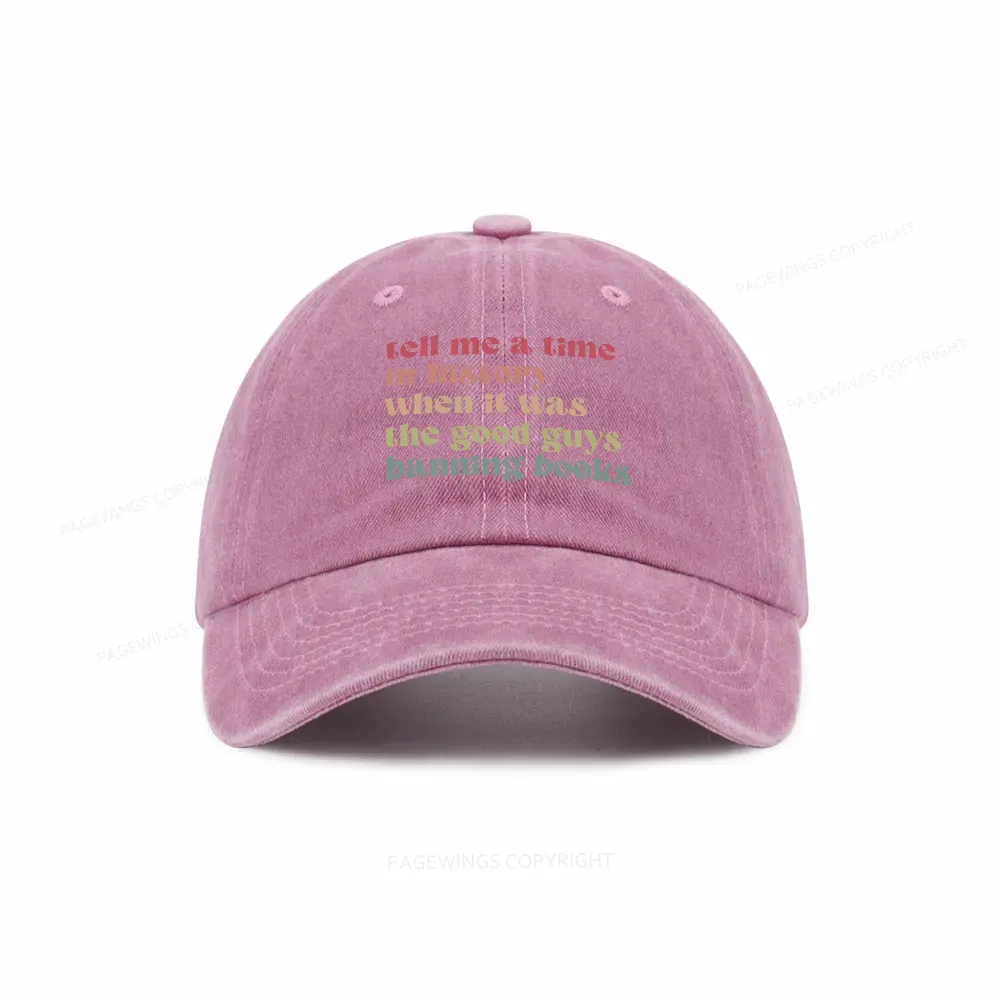 Pagewings Tell Me a Time in History Washed Cap