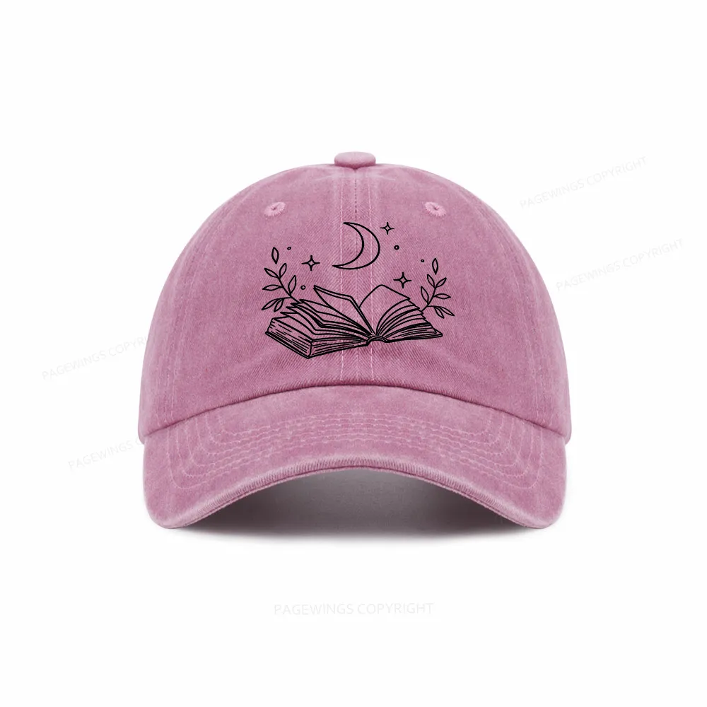 Pagewings Comfort Colors Read Books Be Kind Stay Weird Washed Cap