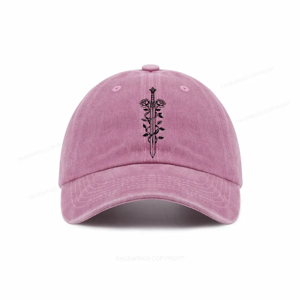 Pagewings Throne of Glass Merch, TOG Shirt, Aelin Galathynius Washed Cap